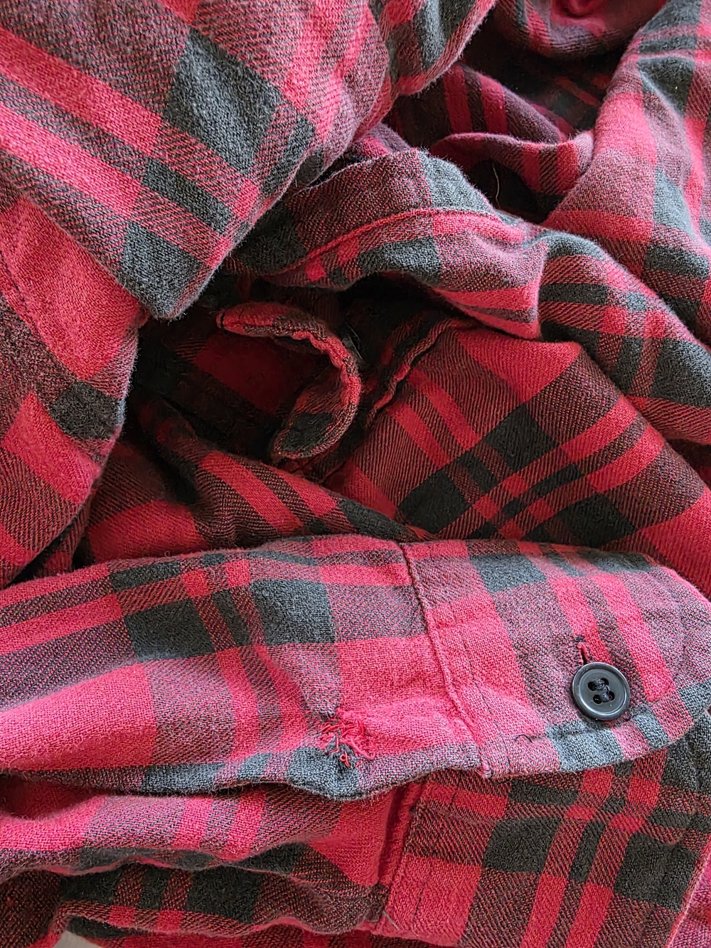 Vintage 1985 Levi Strauss Sutter Creek Plaid Flannel Shirt Men’s L - Picture 15 of 16